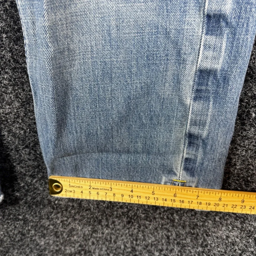 Banana Republic Womens Blue Denim Straight Leg Jeans Low Rise Size 4 100% Cotton - Picture 7 of 7